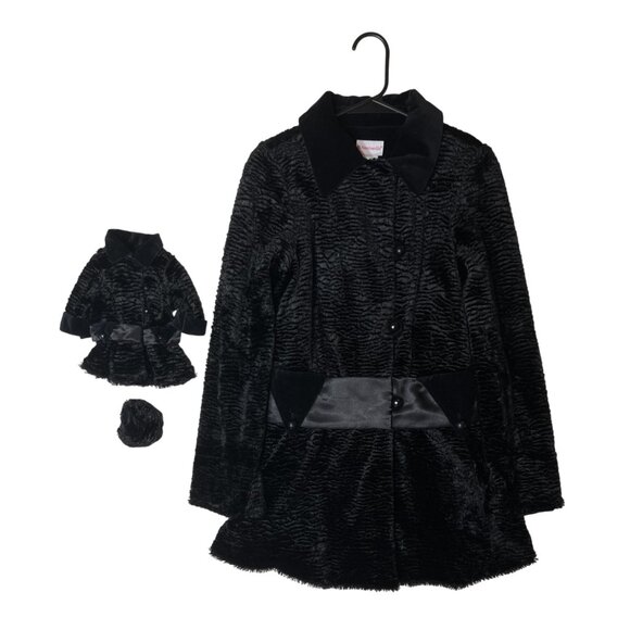 American Girl Other - American Girl Rebecca's Winter Coat Matching Set | Girls Sz 14 + Doll Coat